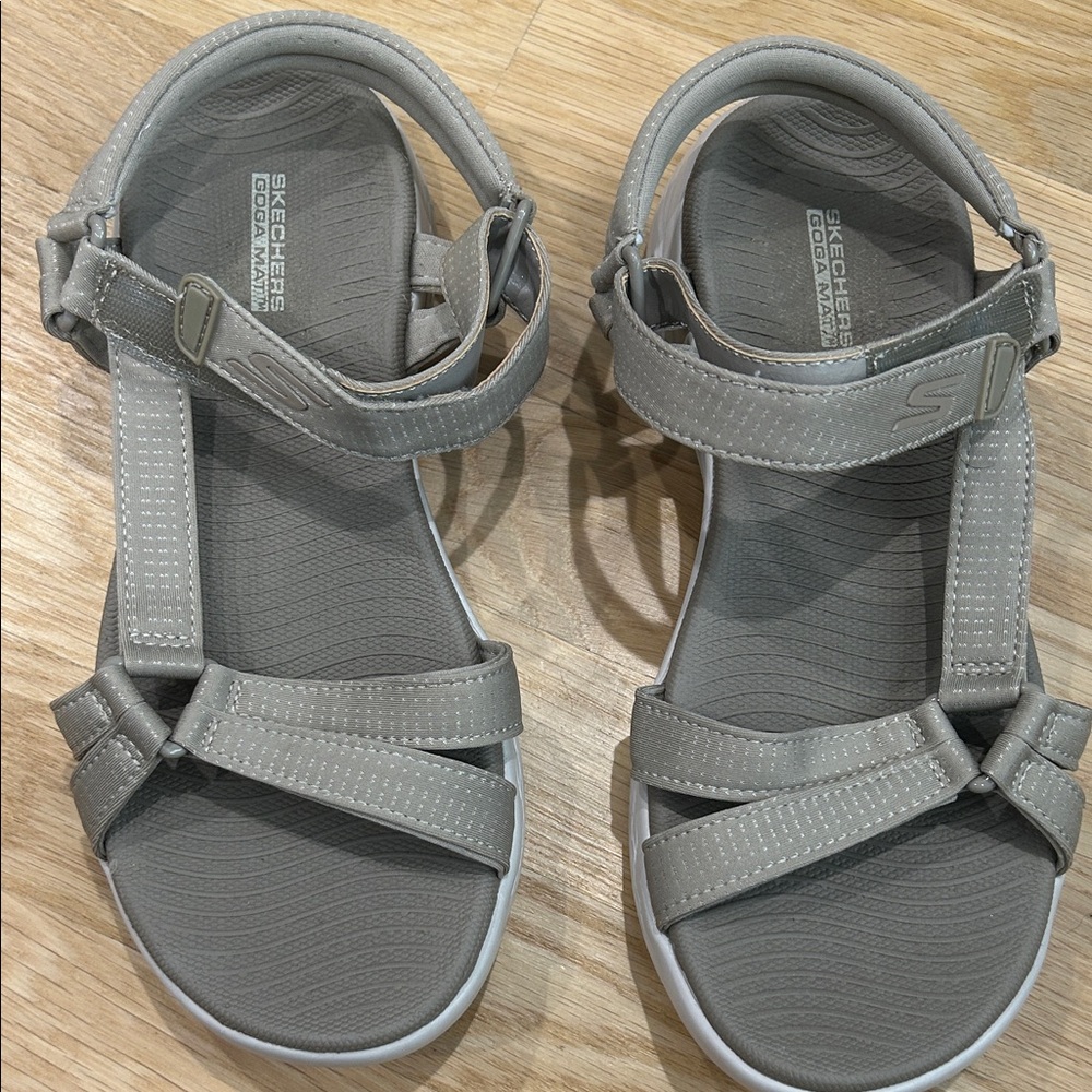 Skechers Women's Taupe Gray Sport Sandals